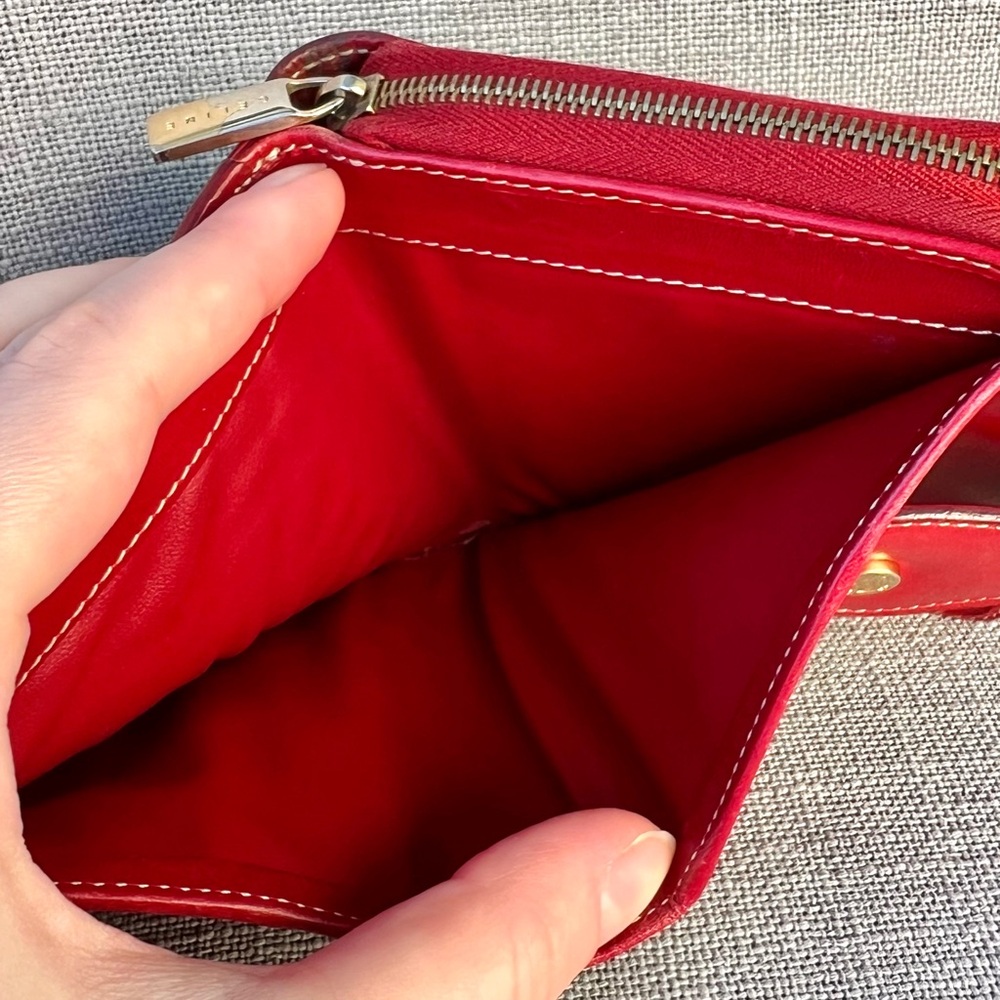 Celine Compact Wallet Red - Picture 8 of 9